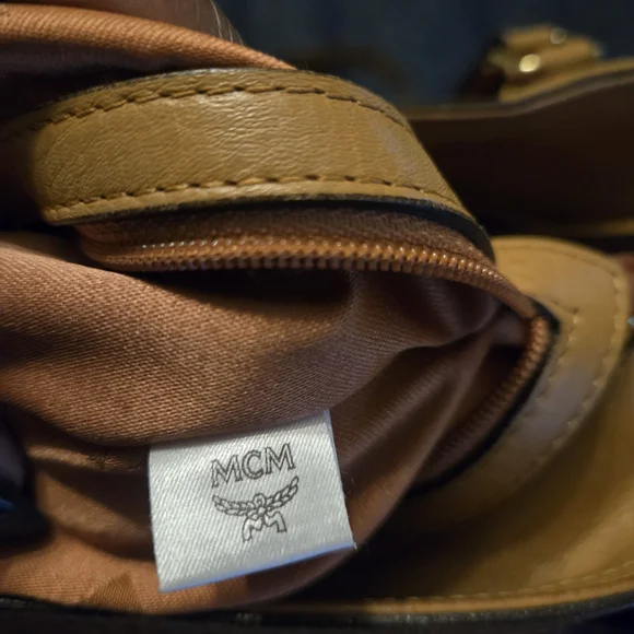 MCM Tan Leather Tote Bag - Picture 8 of 16